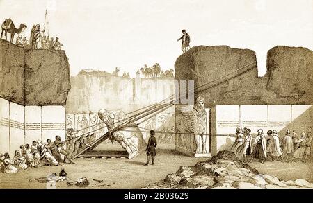 Le Très Honorable Sir Austen Henry Layard GCB (5 mars 1817 – 5 juillet 1894) était un voyageur anglais, archéologue, cuneiforme, historien de l'art, rapporteur pour avis, collectionneur, auteur, politicien et diplomate, mieux connu comme la pelle de Nimrud et de Niniveh, Où il a découvert une grande proportion des reliefs du palais assyrien connus, et en 1851 la bibliothèque d'Ashurbanipal. Banque D'Images