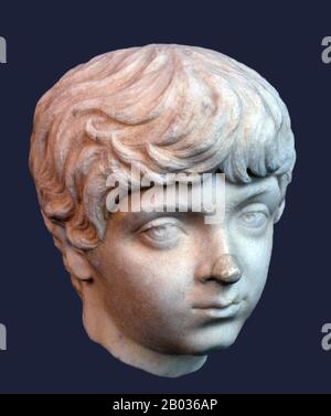 Geta (189-211 ce) était le fils plus jeune de l'empereur Sptimius Severus, né à Rome sous le règne de l'empereur Commodus. Geta se battait souvent avec son frère aîné, Caracalla, et nécessiterait la médiation de sa mère Julia Domna. Septimius Severus a nommé Geta 'Augustus' en 209, faisant de lui un co-empereur aux côtés de Caracalla, qui avait été nommé co-empereur il y a plus de 10 ans, en 198 ce. Septimius Severus est mort au début du 211 EC, avec Geta et Caracalla ont déclaré des empereurs conjoints et ordonné de retourner à Rome. Mais leur haine et leur rivalité les unes avec les autres n'ont pas abdié, et il y a même eu des discussions sur Spitt Banque D'Images