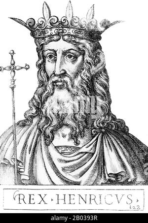 Henry II (974-1024), également connu sous le nom de Henry IV et Saint Henry, était le fils d'Henry II, duc de Bavière et grand-fils du roi Henry I, faisant ainsi partie de la branche bavaroise de la dynastie Ottonienne. En raison de la rébellion de son père contre les deux anciens empereurs, Henry était souvent en exil et est devenu proche de l'Église. Il succède à son père comme duc de Bavière en 995, en prenant le nom d'Henri IV Comme Henry retournait chez lui pour réclamer ses terres, cependant, l'empereur Otto III est mort de fièvre sans héritier pour le succéder. Le chaos politique a déchiré le Saint Empire romain, et Henry a vaincu seve Banque D'Images