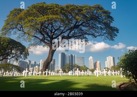 Manille, Philippines - 12 février 2020 : Cimetière américain de Manille et Mémorial de BGC Banque D'Images