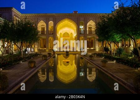 Maison historique à Kashan, Iran Banque D'Images