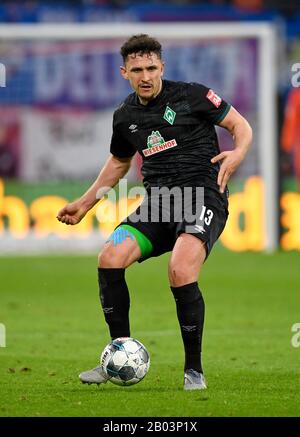 Milos VELJKOVIC (HB), Football 1ère Bundesliga, 22ème jour de jumelage, RB Leipzig (L) - Werder Bremen (HB) 3: 0, le 15 février 2020 à Leipzig / Allemagne. vǬ | usage dans le monde entier Banque D'Images