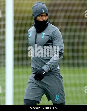 Lucas Moura de Tottenham Hotspur lors de la séance de formation au centre de formation Tottenham Hotspur à Londres. Banque D'Images