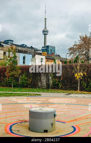 Vue des bâtiments au centre-ville de Toronto, Canada - novembre 2019 Banque D'Images