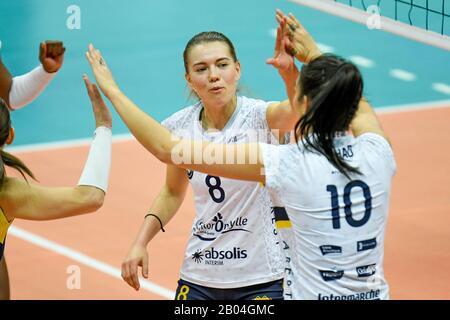 Treviso, Italie, 18 février 2020, bonheur de kaisa alanko (nantes) lors du Carlario Imoco Conegliano vs Nantes VB - Volleyball Champions League Women - crédit: LPS/Ettore Griffoni/Alay Live News Banque D'Images