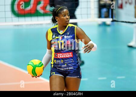 Trévise, Italie, 18 février 2020, miriam sylla (conegliano) pendant Carrario Imoco Conegliano vs Nantes VB - Volleyball Champions League Women - crédit: LPS/Ettore Griffoni/Alay Live News Banque D'Images