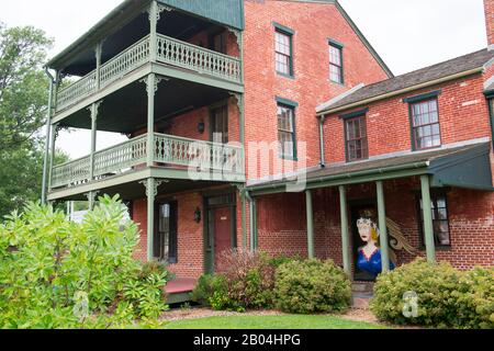 Le musée maritime de Chesapeake Bay, situé dans le port intérieur de St. Michaels, une ville historique du Maryland, aux États-Unis, se trouve sur la baie de Chesapeake. Banque D'Images