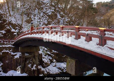 Pont sacré Shinkyo,Nikko, Japon Banque D'Images