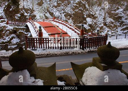 Pont sacré Shinkyo,Nikko, Japon Banque D'Images