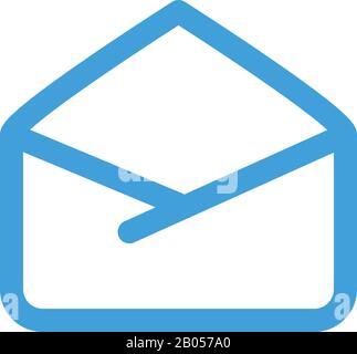 Icône enveloppe. Modèle de conception de ligne. Illustration vectorielle Illustration de Vecteur
