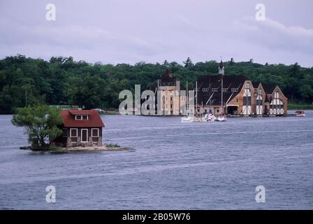 ÉTATS-UNIS, NEW YORK, ST. VOIE MARITIME DU LAURENT, MILLE ÎLES Banque D'Images