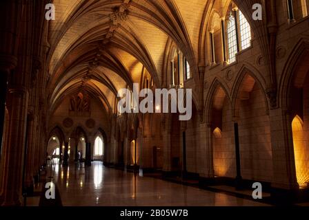 CANADA, ONTARIO, OTTOWA, INTÉRIEUR DE L'ÉDIFICE DU PARLEMENT Banque D'Images