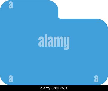 Modèle vectoriel d'icône de dossier Illustration de Vecteur