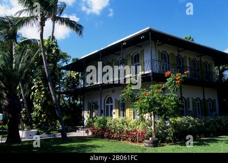 ÉTATS-UNIS, FLORIDE, KEY WEST, ERNEST HEMINGWAY HOUSE Banque D'Images