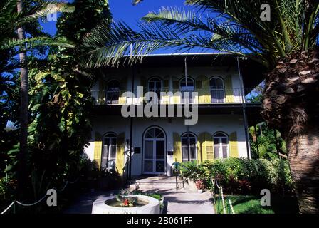 ÉTATS-UNIS, FLORIDE, KEY WEST, ERNEST HEMINGWAY HOUSE Banque D'Images