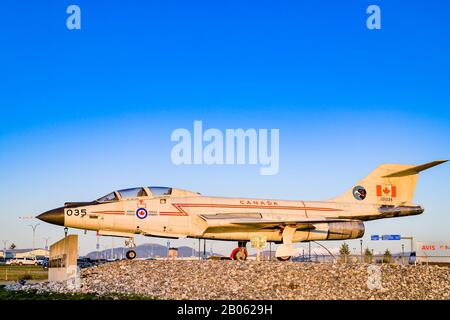 Les Forces canadiennes ont pris leur retraite à bord de l'intercepteur McDonnell CF-101 Voodoo, aéroport international d'Abbotsford, Abbotsford (Colombie-Britannique), Canada Banque D'Images