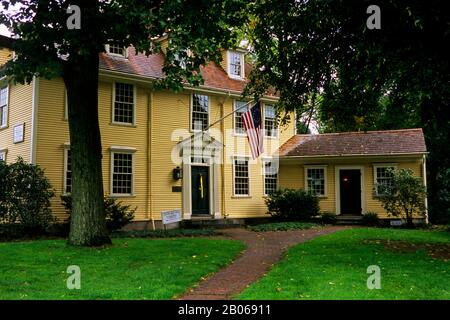 ÉTATS-UNIS, MASSACHUSETTS, LEXINGTON, HISTORIQUE BUCKMAN TAVERN Banque D'Images