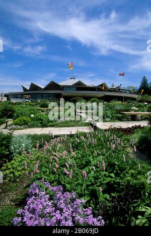 CANADA ONTARIO STRATFORD, FESTIVAL THEATRE, JARDIN Banque D'Images