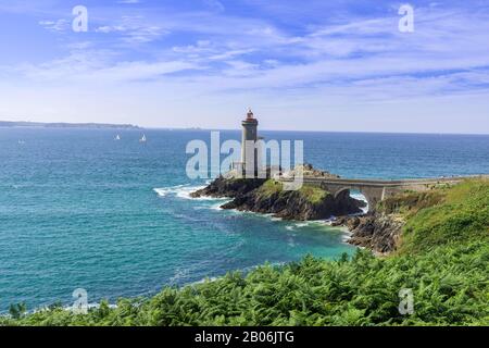 Phare Du Petit Minou, Plouzane, Département De Finistère, France Banque D'Images