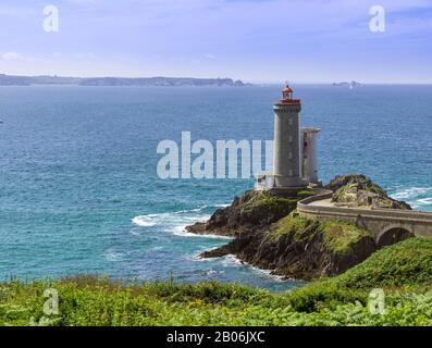 Phare Du Petit Minou, Plouzane, Département De Finistère, France Banque D'Images