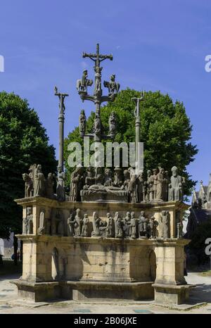 Calvary, Plougastel-Daoulas, Département De Finistère, France Banque D'Images