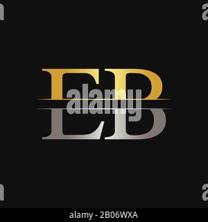 Modèle De Vecteur Commercial Initial Du Logo Lié À La Lettre Eb. Lettre Créative Eb Logo Design Illustration de Vecteur