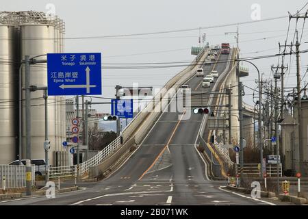 Pont d'Eshima ohashi au Japon Banque D'Images