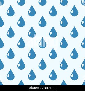 Fond transparent de pluie vectorielle dans une illustration de couleur bleue et blanche Illustration de Vecteur