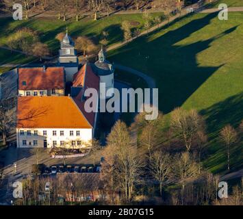 Photographie aérienne, Château de Martfeld, Schwelm, région de la Ruhr, Rhénanie-du-Nord-Westphalie, Allemagne, château, DE, Europe, Martfeld House, photographie aérienne, aérienne Banque D'Images