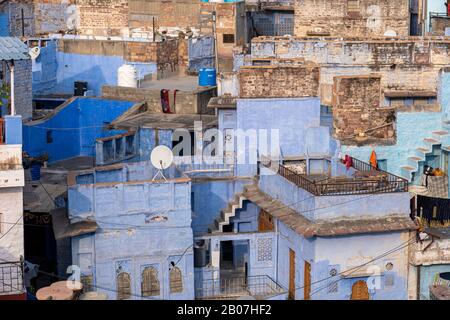 La Ville Bleue Jodhpur, Inde Banque D'Images