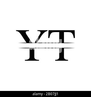 Modèle Vectoriel De Conception De Logo Yt Initial. Illustration Vectorielle Du Logo Commercial Yt Lettre Créative Illustration de Vecteur
