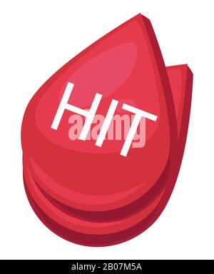 Appuyez sur le bouton avec la flèche, l'icône du pointeur de jeu Illustration de Vecteur