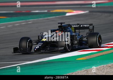 Montmelo, Barcelone - Espagne. 19 février 2020. Esteban Ocon, de France, pilote l'équipe Renault Sport Formule 1 en piste pendant la première journée du crédit d'essais d'hiver de Formule 1 : Marco Canoniero/Alay Live News Banque D'Images