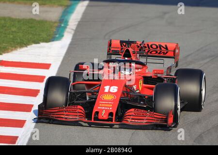 Barcelone, Espagne. 19 février 2020. 19 Février 2020; Circuit De Barcelone Catalunya, Barcelone, Catalogne, Espagne; Formule 1 Test Préliminaire Une; Scuderia Ferrari, Charles Leclerc Crédit: Action Plus Sports Images/Alay Live News Banque D'Images
