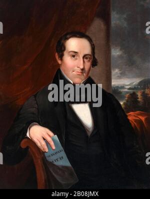 James Armstrong Thome (1813-1873), antiSlavery Abolitionniste, portrait de Nathaniel Jocelyn, vers 1840 Banque D'Images