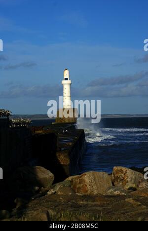 Phare De Nigg Bay, Aberdeen 2020 Banque D'Images