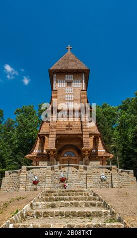 Chapelle du cimetière de la première Guerre mondiale n° 123, sur les tombes de l'armée austro-hongroise et des soldats de l'armée russe, tués en 1915, Luzna, Malopolska, Pologne Banque D'Images