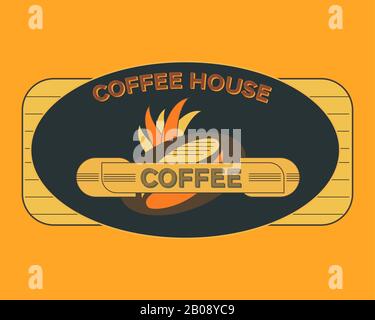 Illustration Du Logo Vectoriel Coffee House Banque D'Images