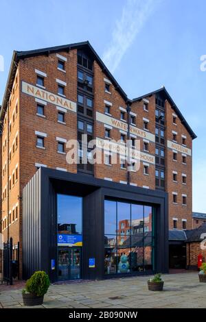 Le Musée national des voies navigables de Gloucester docks. Banque D'Images