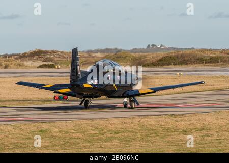 Formateur Texan T1/T6 à Raf Valley Anglesey Banque D'Images