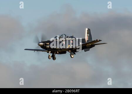 Formateur Texan T1/T6 à Raf Valley Anglesey Banque D'Images