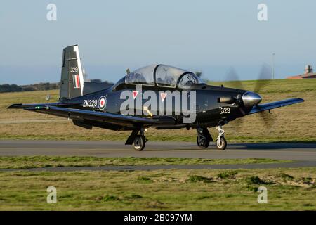 Formateur Texan T1/T6 à Raf Valley Anglesey Banque D'Images