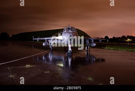 Tir nocturne de divers avions à St Athen South Wales Banque D'Images