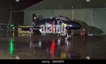 Tir nocturne de divers avions à St Athen South Wales Banque D'Images
