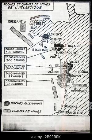 France, Brittainy, Pen Hir, Musée Memorial, Bataille De L'Atlantique, Poite De Pen Hir, Bunker Atlantikschlacht, Deuxième Guerre Mondiale, Mur De L'Atlantique, Banque D'Images