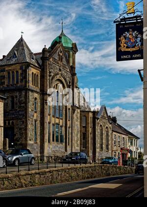 Lostwithiel (Cornouailles, Royaume-Uni) s'appelle Lostwydhyel à Cornish, « queue d'une zone boisée », à la tête de l'estuaire de la rivière Fowey. Banque D'Images