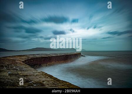 The Cobb - Lyme Regis Harbour, Lyme Regis, Dorset, Angleterre, Royaume-Uni. Banque D'Images