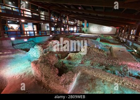 Lulingstone villa romaine, eynsford, kent, royaume-uni Banque D'Images