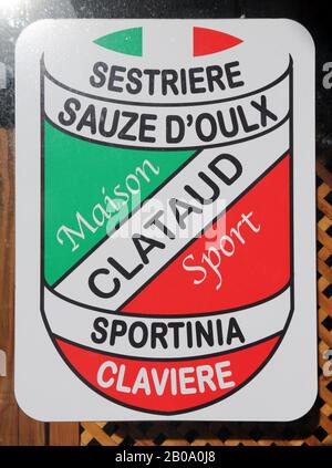 Maison Clagaud Sport Claviere Italie Banque D'Images