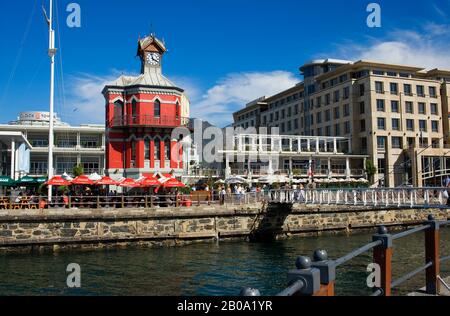 AFRIQUE DU SUD, CAPE TOWN, FRONT DE MER, HORLOGE HISTORIQUE Banque D'Images